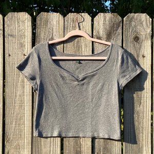 Simple Gray Wild Fable Crop Top